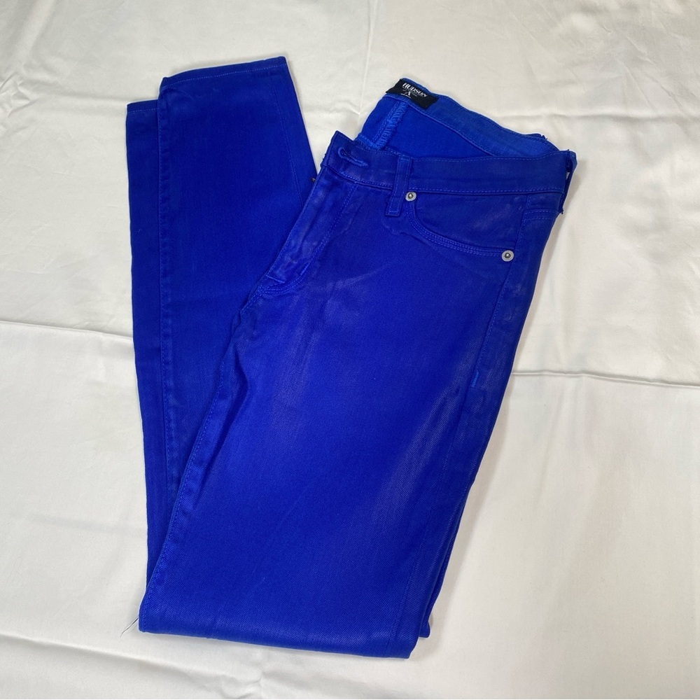 Women’s Hudson Blue/metallic skinny style pants Size 27 - Picture 12 of 16